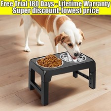 RAISED ADJUSTABLE PET DOG
