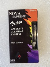 Nova Supreme VHS video cassette cleaning system head cleaner.