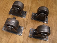 set of 4 cast iron industrial