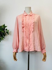 Vintage 80s Rose Pink Silver