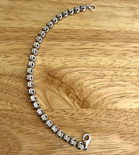 Diamond chip sterling bezel - chip-sterling,