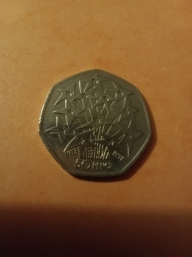 1998 50p coin stars - 50p, stars-