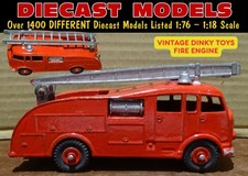 OLD MECCANO DINKY SUPERTOYS #555 COMMER FIRE ENGINE DIECAST MODEL ENGLISH MADE