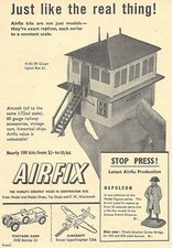 Vintage Airfix Signal Box / 1930 Bentley / Superfrieghter Advert - Original 1960