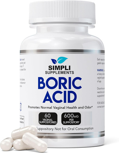 Boric acid suppositories - 60,