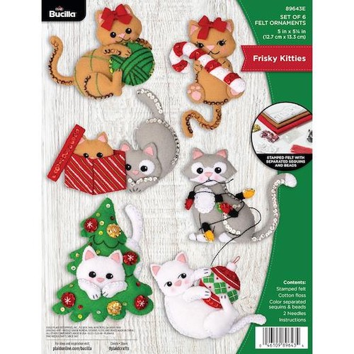 Bucilla felt ornaments - felt,