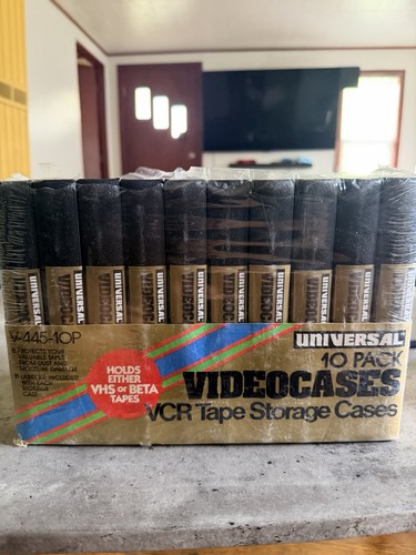 Vhs beta tape storage cases - beta,
