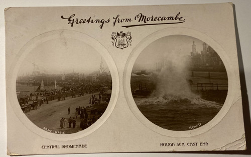Postcard morecambe 2 view - postcard,