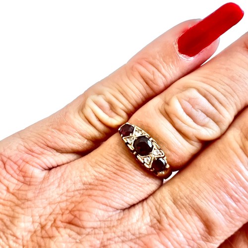 Garnet spinel ring - ring, vintage