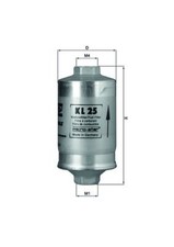 MAHLE KL25 Fuel Filter For