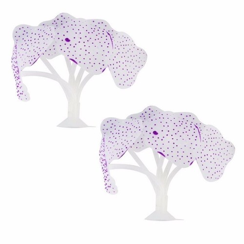 2pcs purple glowing artificial - 2pcs,
