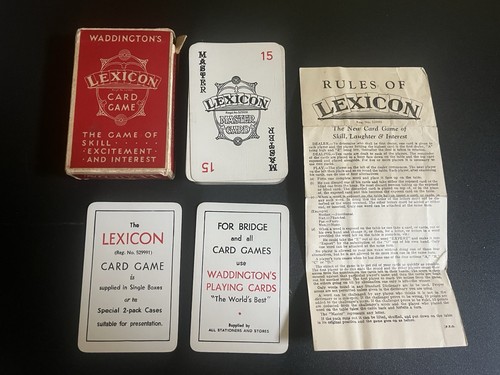 Original 1930 lexicon card - lexicon,