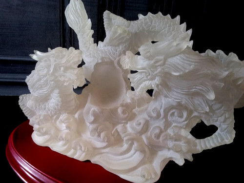 Vintage resin dragon - vintage,