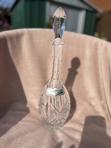 Vintage cut glass sherry - cut,
