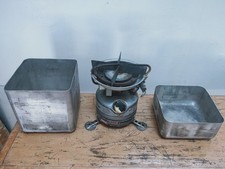 Vintage Coleman Peak 1 Petrol Backpack Stove With Aluminium Case - Cooking Pots