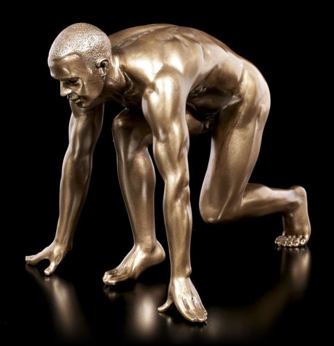 Male nude figure - nude, sprinter