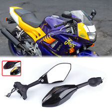 For Honda 1995-1998 CBR600 F3 Pair Side Mirrors w/ LED Turn Signals Smoke Lens