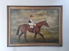 Mill House Race Horse Vintage Oil Painting (Very Large)