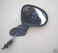 DAEWOO MATIZ 1998-2004 OFFSIDE DRIVER SIDE MANUAL DOOR MIRROR BLACK PLASTIC