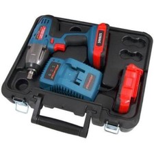 24v 1/2" Drive cordless impact wrench 2 Li-Ion batteries +10pc socket set CT3730
