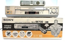 Sony SLV-SE730G HDMI VHS VCR 4 Head Video Cassette Recorder Premium HDMI Bundle