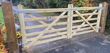 6 bar wooden field gate