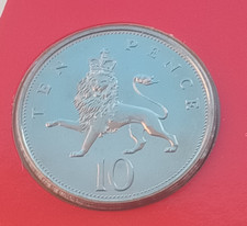 1985 BUNC 10P Crowned Lion Ten