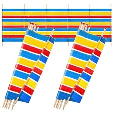 Pack of TWO 3.7m x 1.5m Wind Breaker Beach Garden Windbreaks Screen Protection