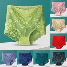 Womens Full Brief Lace Front