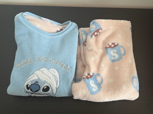 Girls disney stitch pyjamas - disney,
