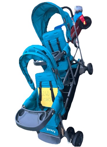 Joovy double stroller blue - double,