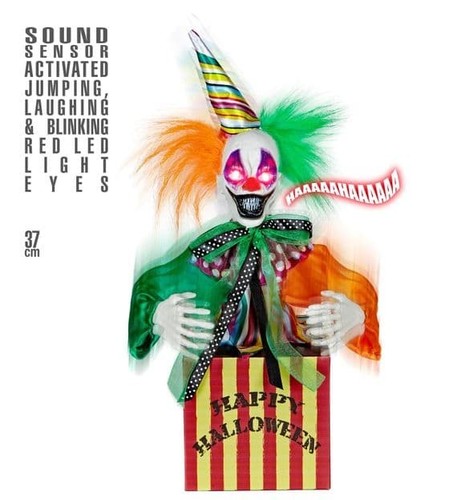 Animated jumping clown - animated,