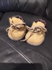 Build-A-Bear Tan Lace-Up Hiking Boots Shoes