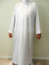 SPA man caftan. White, long