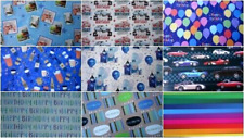 2 SHEETS WRAPPING PAPER / GIFT TAGS  - MENS BOYS birthday Cars lager beer !!