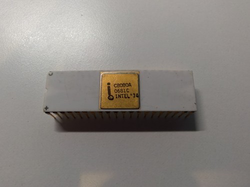Intel c8080a 0681c gold - intel, cap