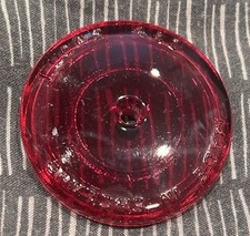 Vintage Lucas 482 Red Glass Light Lens