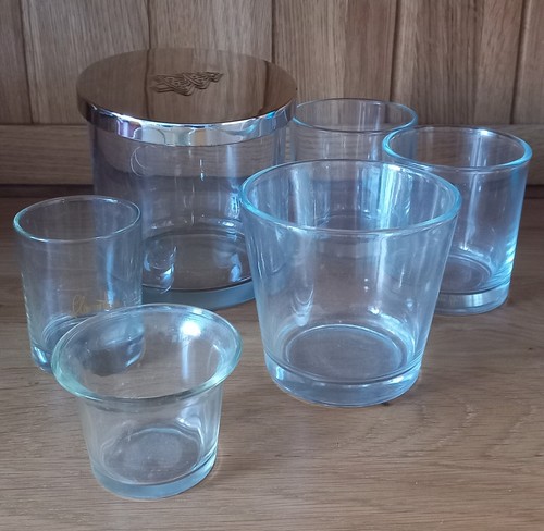 Small glass candle jars very - jars,