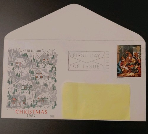 British fdc mass - x-mass, paintings