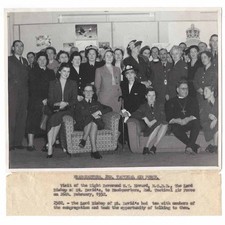 RAF Visitors at 2nd Tactical Air Force Base - Vintage Press Photograph 1952