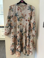 ZARA Cream Pink Floral Long