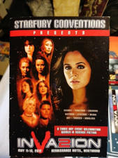 Starfury Invasion Signed X5 Programme Levesque, Huffman, Torresani, Lachman Etc 