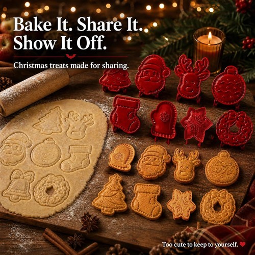 8pcs christmas hand pie - hand,