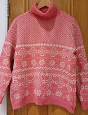 WOOLOVERS 100% WOOL FAIR ISLE STYLE JUMPER XL TRIED ON ONLY