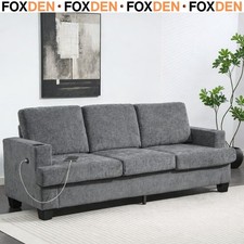 3 Seater Sofa with USB Ports &