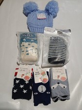 Newborn Baby Boy Clothes Bundle: Hat, Leggings and Socks (0-12 Months)