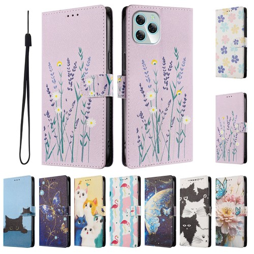 Flip cat flower wallet - cat, phone