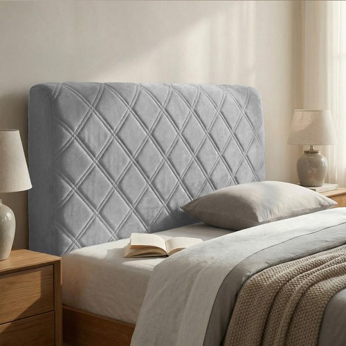 Soft quilted headboard cover - soft,