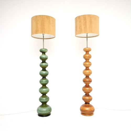 Pair vintage ceramic - pair, bubble