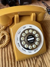 Yellow Landline Phone (retro looking) prop